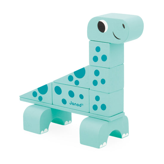 Load image into Gallery viewer, Janod Dino Cubikosaurus Dinosaurs To Build 3Pk at Baby City&amp;#39;s Shop
