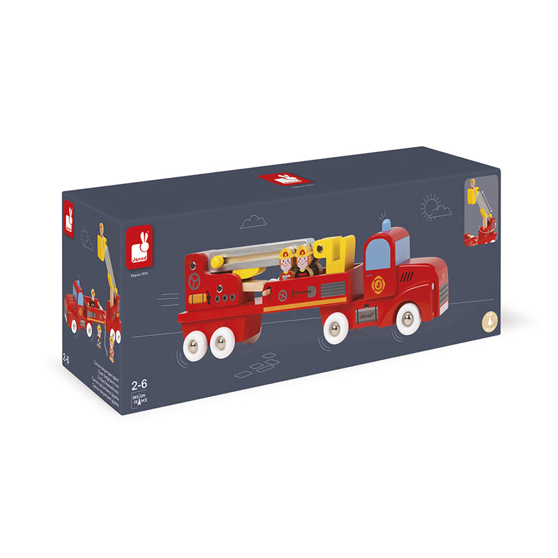 Janod Story Giant Firefighters Truck l Baby City UK Retailer