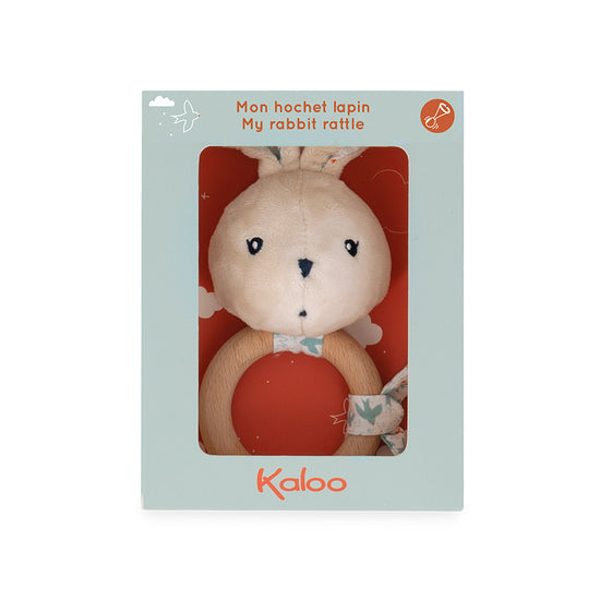 Kaloo K'Doux Rattle Rabbit Dove l Baby City UK Retailer