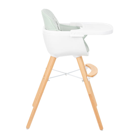 Kikka Boo Highchair Woody 2 In 1 Mint l Baby City UK Retailer