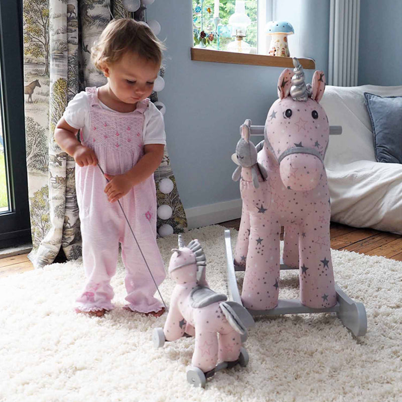 Little Bird Told Me Celeste Unicorn Pull Along l Baby City UK Retailer