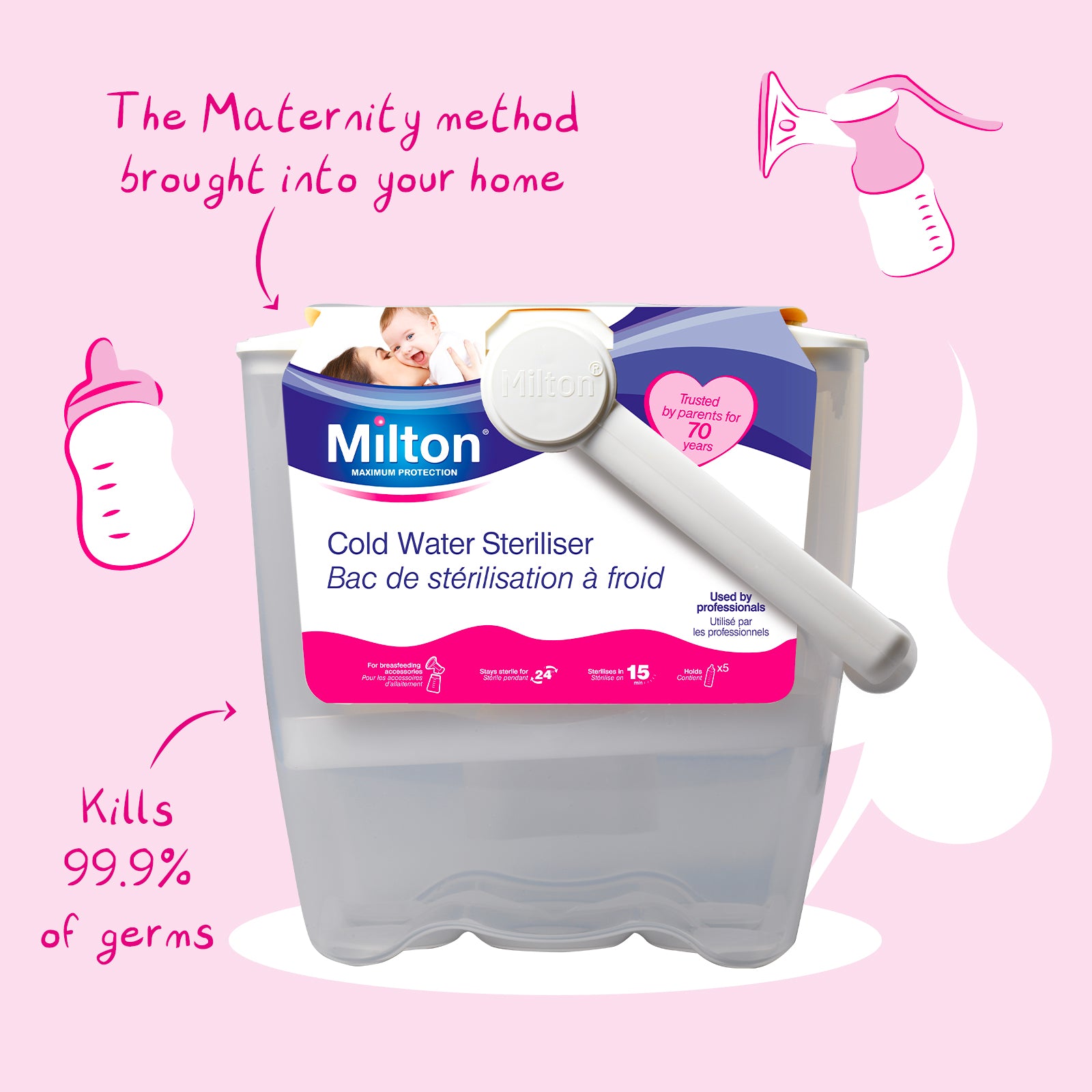 Milton Cold Water Steriliser l Baby City UK