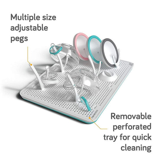 Nanobébé Compact Drying Rack - Teal l Baby City UK Retailer