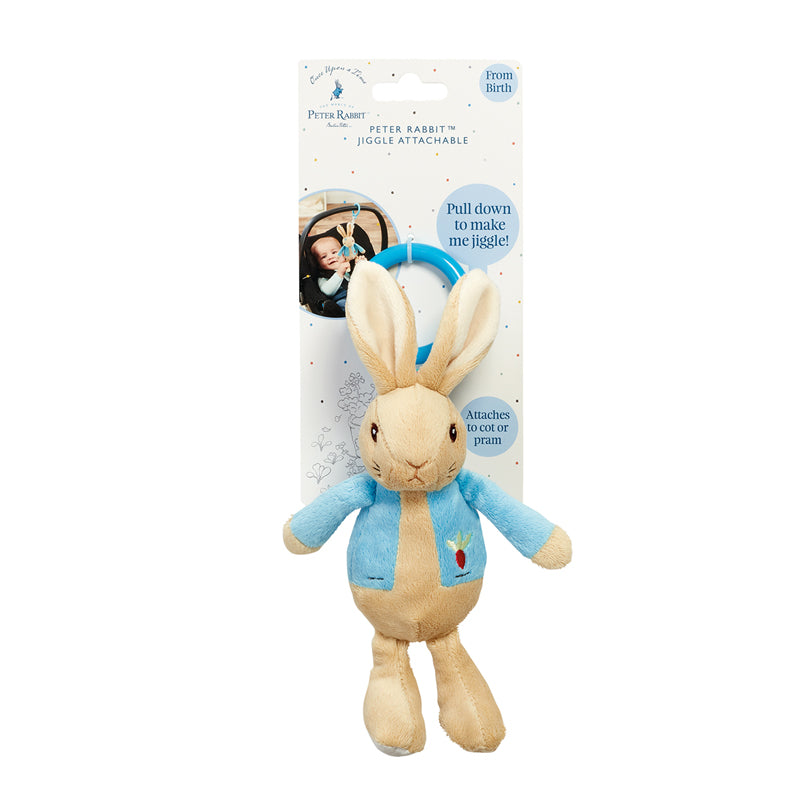 Peter Rabbit Jiggle Attachable Toy 21cm l Baby City UK Retailer