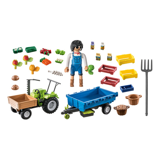 Playmobil Country Tractor with Harvesting Trailer at Baby City's Shop