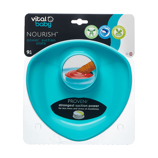 Vital Baby NOURISH Power Suction Plate Pop l Baby City UK Retailer