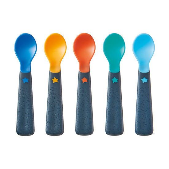 Tommee Tippee Easi Grip Self Feeding Spoons x5 at Baby City