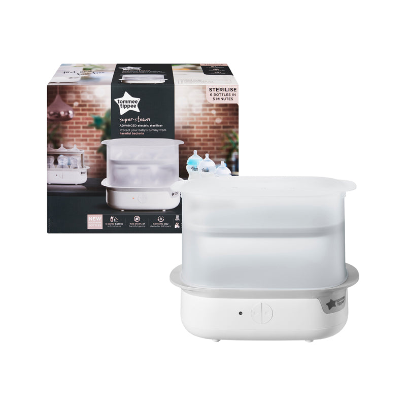Load image into Gallery viewer, Tommee Tippee Super Steam Steriliser White at Baby City
