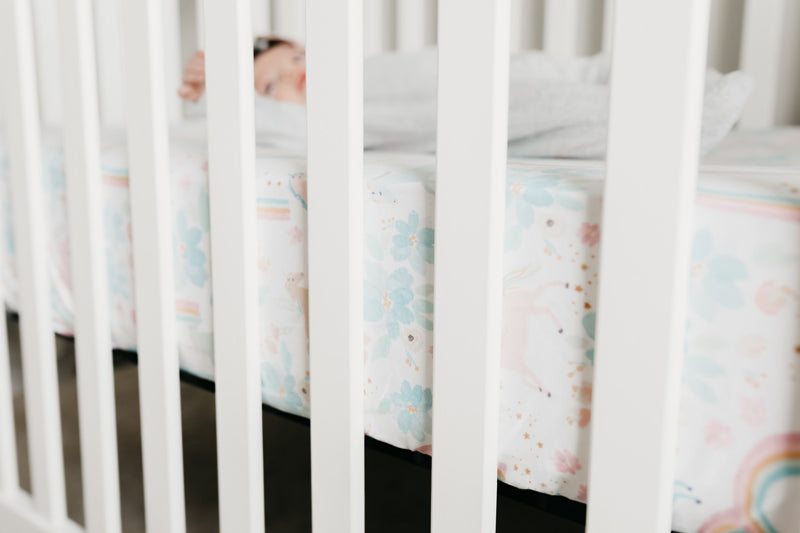 Copper Pearl Premium Elasticised Cot Sheet Whimsy at The Baby City Store