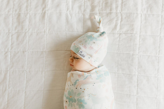 Copper Pearl Top Knot Hat Whimsy 0-4m at Vendor Baby City