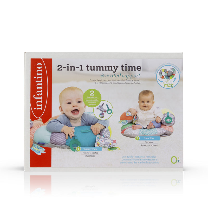 Baby City's Infantino Prop-A-Pillar Tummy Time & Seated Support Pastel