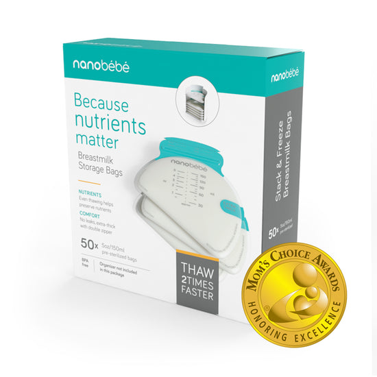 Load image into Gallery viewer, Nanobébé Breastmilk Storage Bags 50Pk at The Baby City Store
