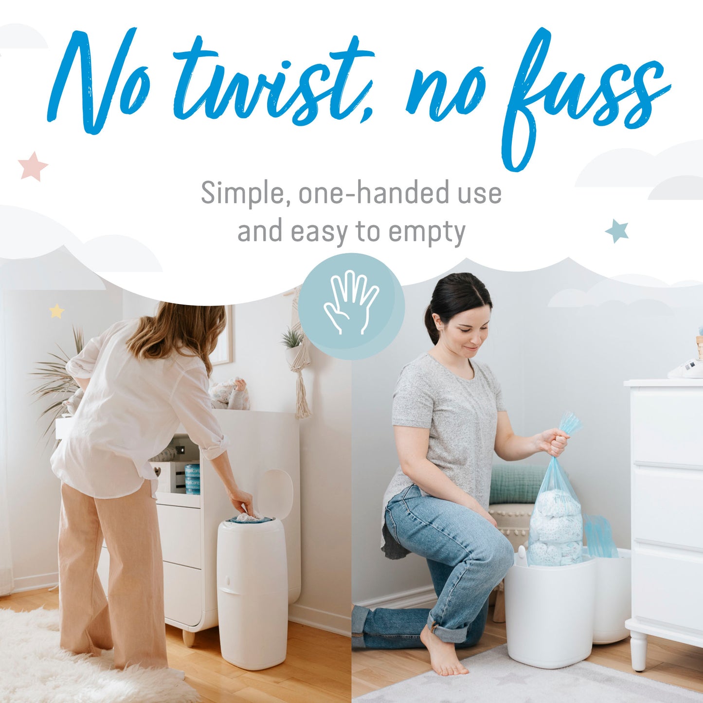 Angelcare Nappy Disposal System White l For Sale at Baby City