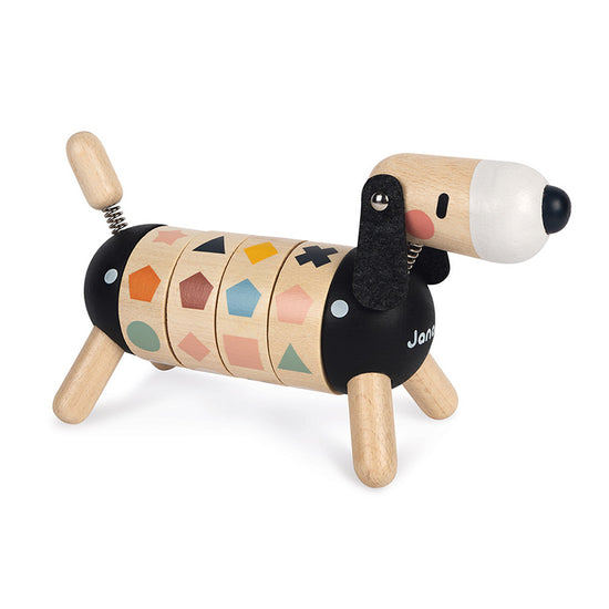 Janod Sweet Cocoon Shapes And Colours Dog l Available at Baby City