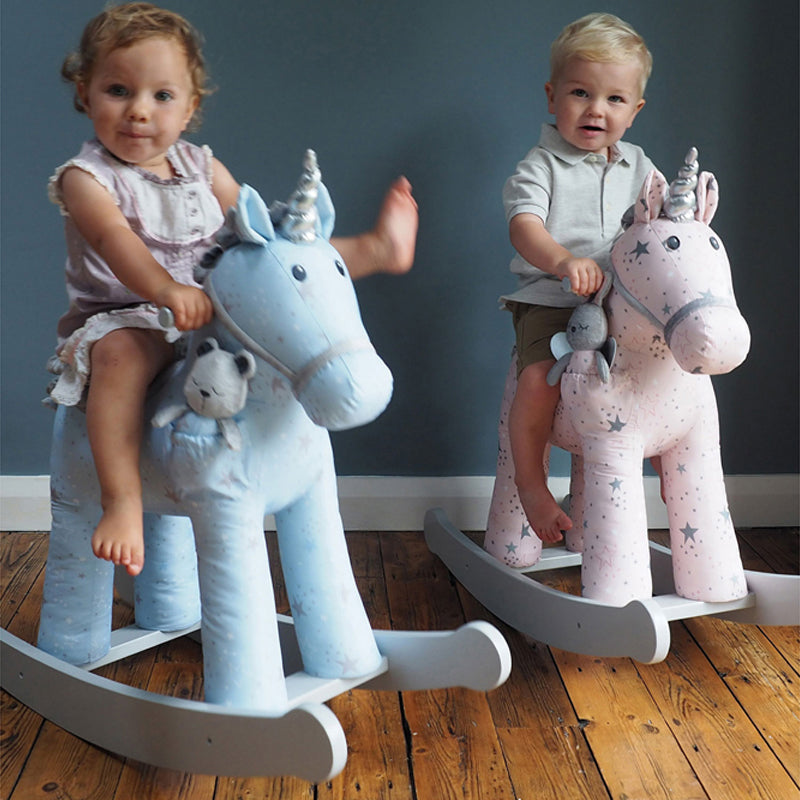 Load image into Gallery viewer, Baby City&amp;#39;s Little Bird Told Me Celeste &amp;amp; Fae Rocking Unicorn 12m+
