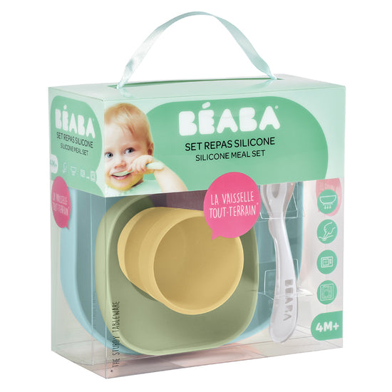 Béaba Silicone Meal 4pcs Set Natural at Vendor Baby City