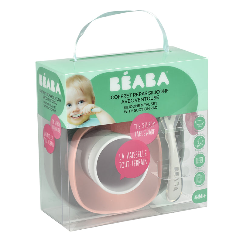 Load image into Gallery viewer, Béaba Silicone Meal Set 4pcs Eucalyptus at Vendor Baby City
