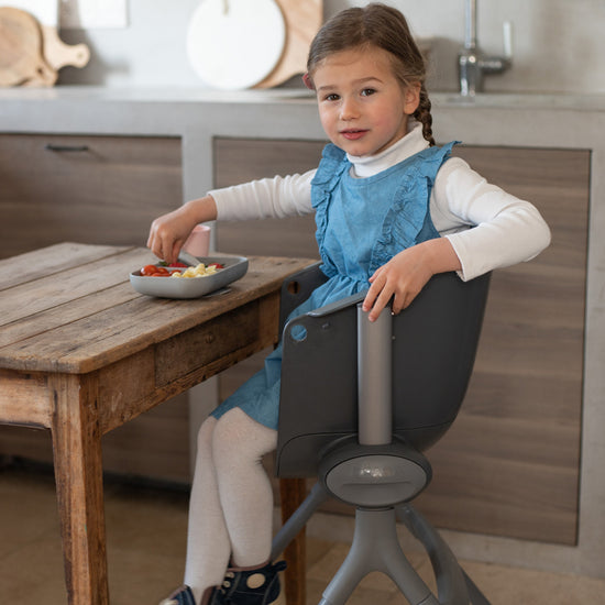 Béaba Up & Down Evolutive Highchair Dark Grey at Vendor Baby City