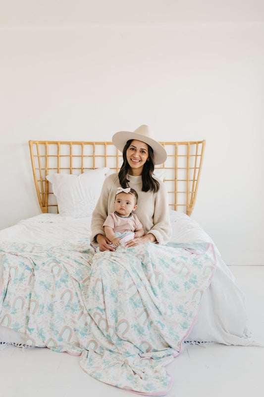 Copper Pearl 3 Layer Jumbo Stretchy Quilt Whimsy l To Buy at Baby City