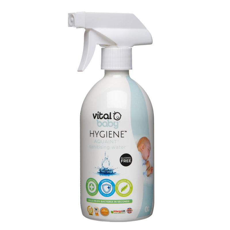 Vital Baby HYGIENE Aquaint® Sanitising Water 500ml at Baby City