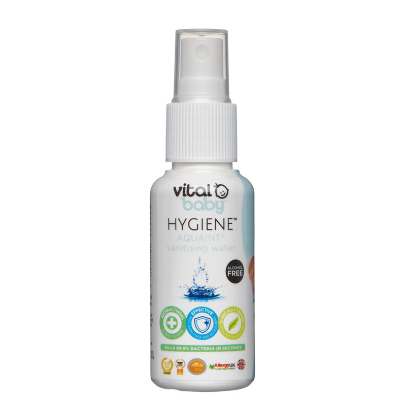 Load image into Gallery viewer, Vital Baby HYGIENE Aquaint® Sanitising Water 50ml at Baby City
