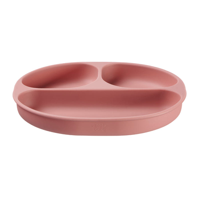 Vital Baby NOURISH Silicone Suction Plate Blush Raspberry at Baby City