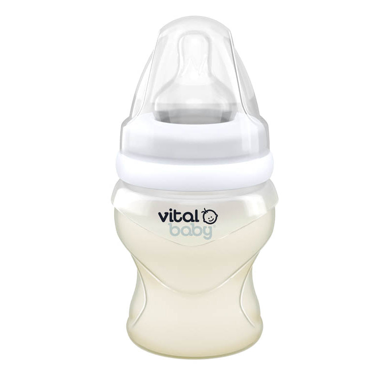 Vital Baby NURTURE Silicone Feed Assist Feeding Bottle 150ml at Baby City