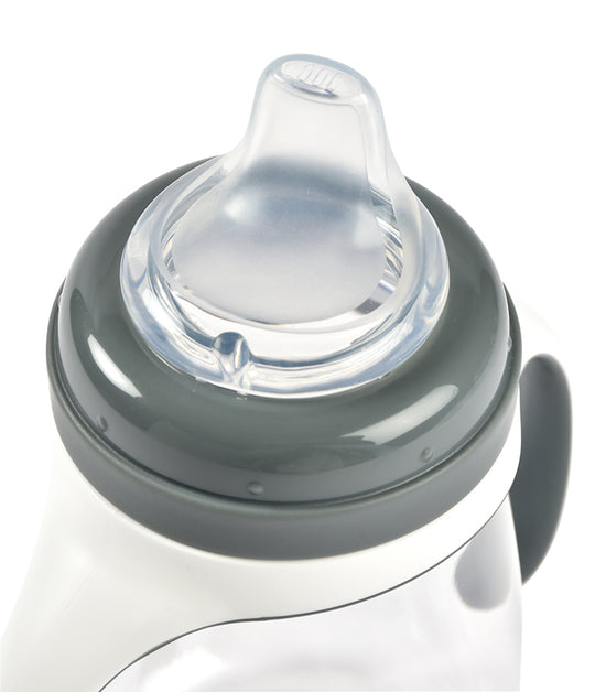 Load image into Gallery viewer, Béaba 2 In1 Learning Bottle Mineral Grey 210ml l Baby City UK Stockist
