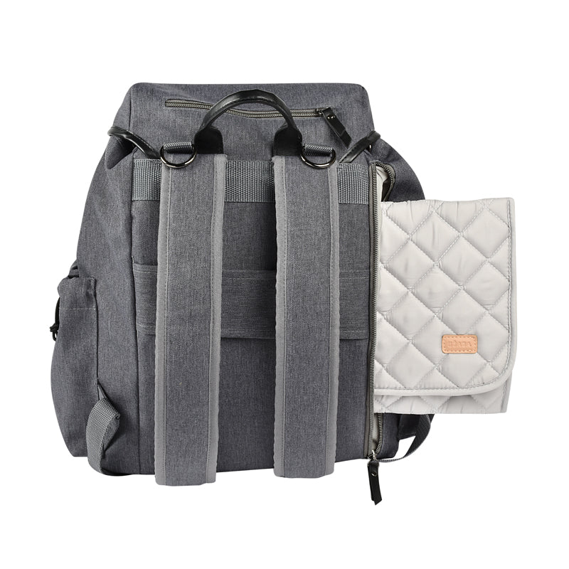 Béaba Vancouver Backpack Changing Bag Dark Grey l Baby City UK Stockist