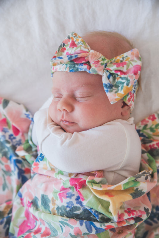 Copper Pearl Knit Headband Lark l To Buy at Baby City
