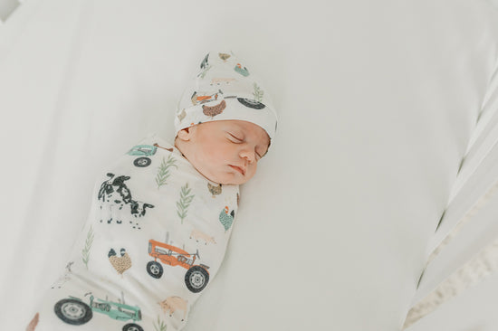 Copper Pearl Knitted Swaddle Blanket Jo l Baby City UK Stockist