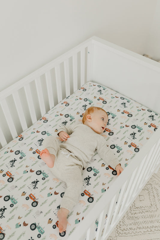 Load image into Gallery viewer, Copper Pearl Premium Elasticised Cot Sheet Jo at Baby City&amp;#39;s Shop
