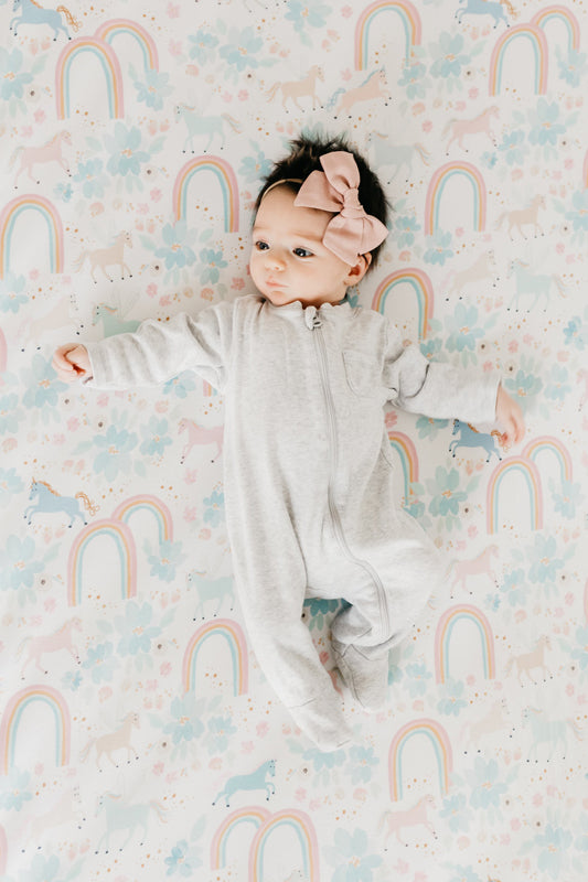 Copper Pearl Premium Elasticised Cot Sheet Whimsy l To Buy at Baby City