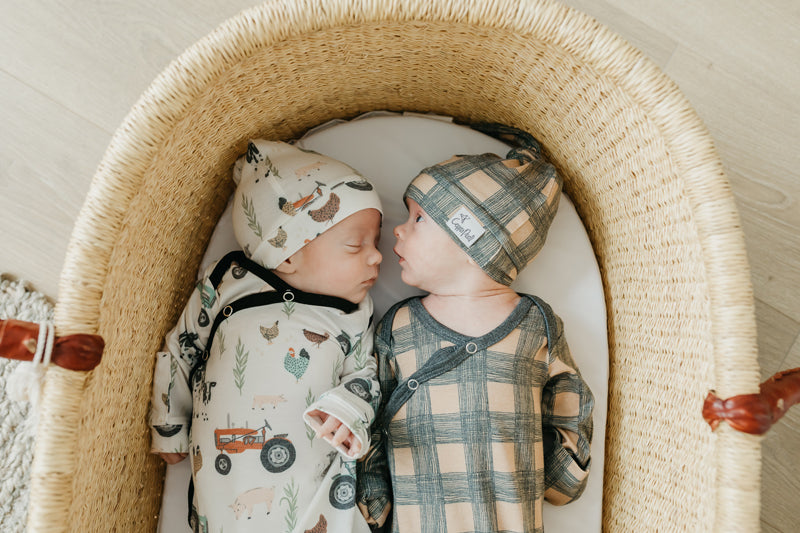 Copper Pearl Top Knot Hat Jo 0-4m at The Baby City Store