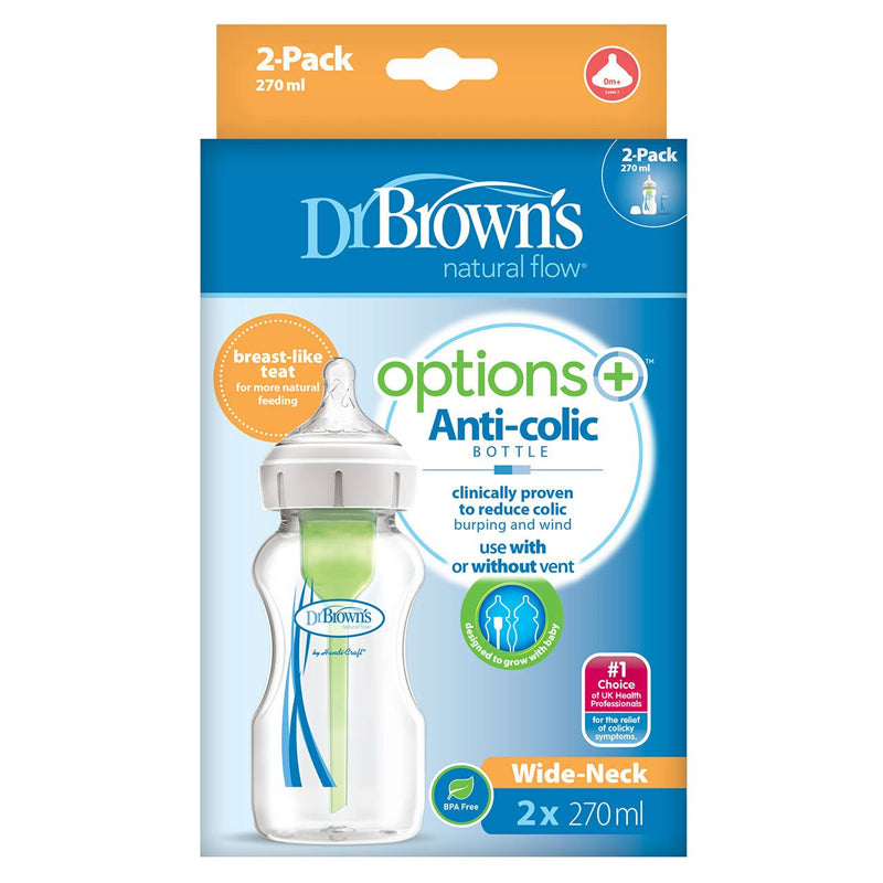 Load image into Gallery viewer, Dr Brown&amp;#39;s Options+ Bottle 270ml 2Pk l Baby City UK Retailer
