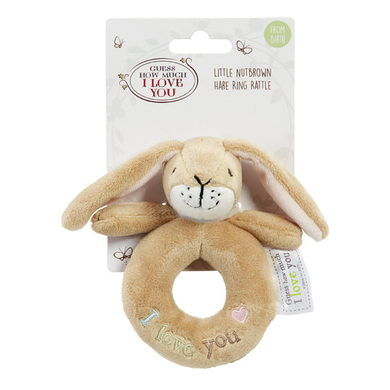 Load image into Gallery viewer, Guess How Much I Love You Hare Plush Ring Rattle l Baby City UK Stockist
