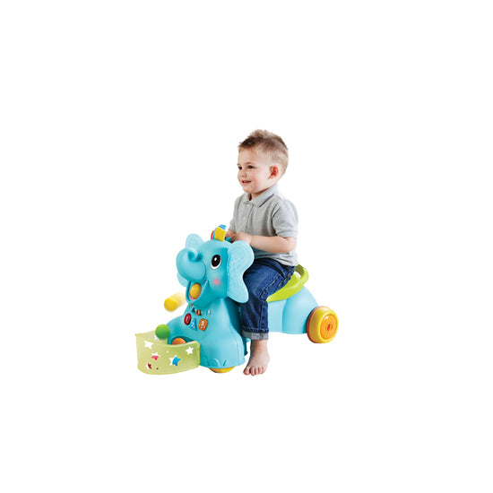 Infantino 3-in-1 Sit, Walk & Ride Elephant l Baby City UK Retailer
