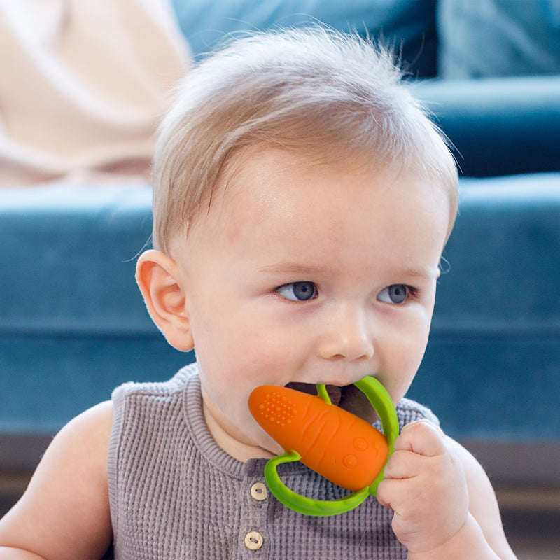 Load image into Gallery viewer, Infantino Lil Nibblers Carrot Teether l Baby City UK Stockist
