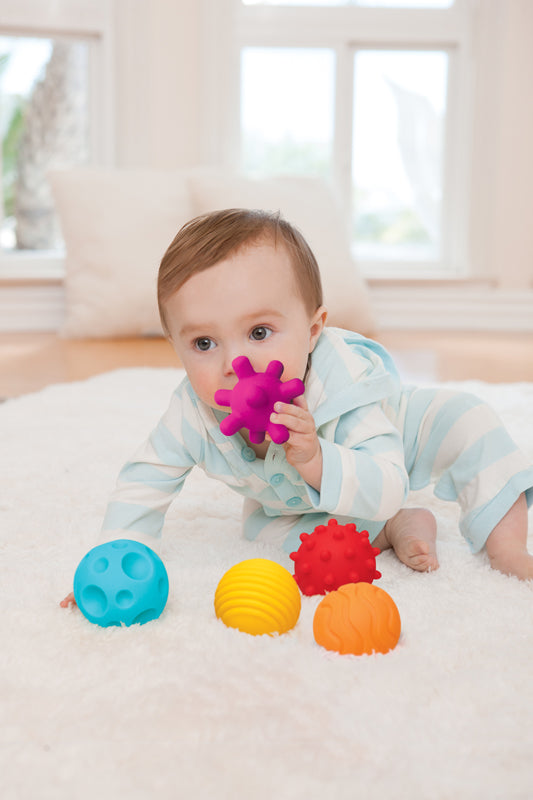 Infantino Sensory Textured Multi Ball Set l Baby City UK Stockist