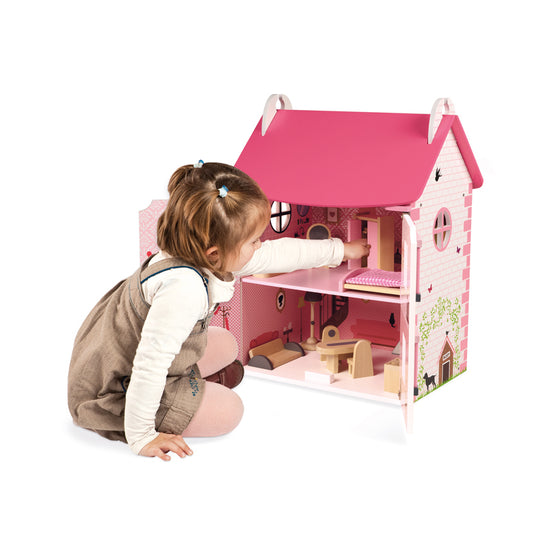 Load image into Gallery viewer, Janod Mademoiselle Doll&amp;#39;s House l Baby City UK Stockist
