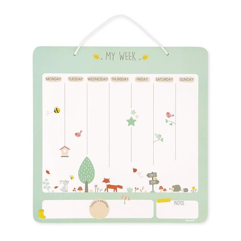 Load image into Gallery viewer, Janod My Magnetic Weekly Planner l Baby City UK Stockist
