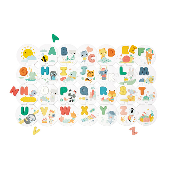 Janod Pure My First Alphabet Puzzle l Baby City UK Stockist