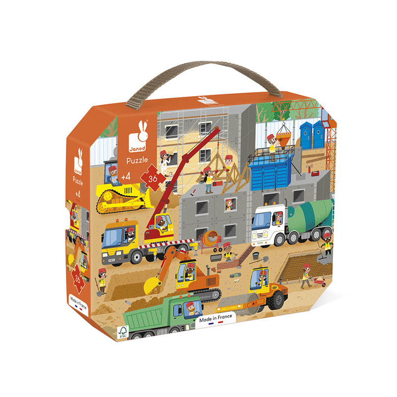 Load image into Gallery viewer, Janod Puzzle Construction Site 36pcs l Baby City UK Stockist
