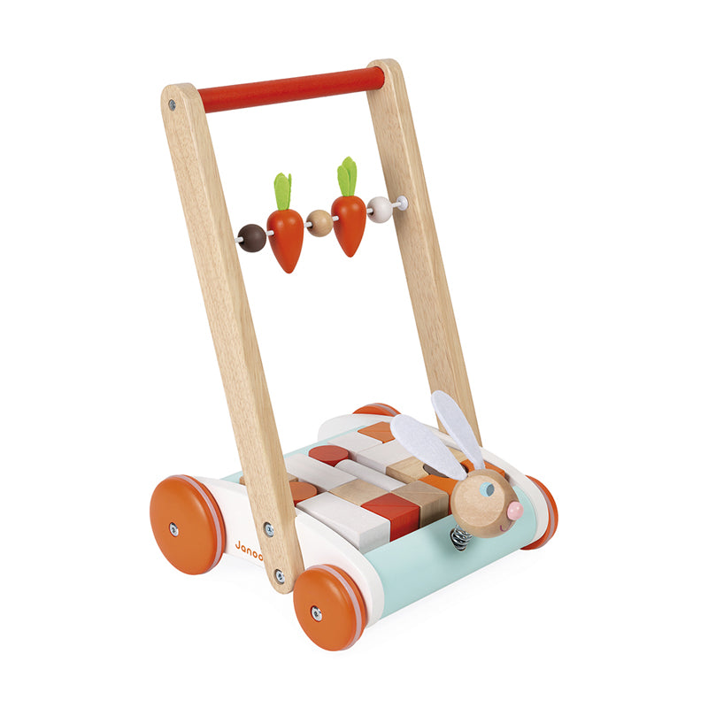 Janod Rabbit Block Cart l Baby City UK Stockist