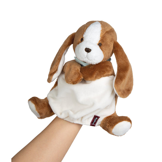 Kaloo Les Amis Doudou Puppet Tiramisu Dog 25cm l Baby City UK Stockist