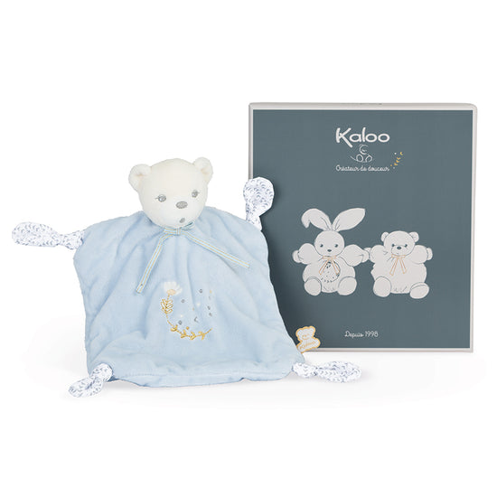 Kaloo Perle Knots Doudou Bear Blue l Baby City UK Stockist