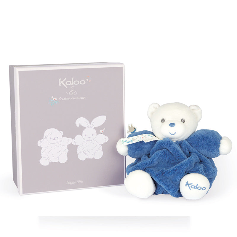 Load image into Gallery viewer, Kaloo Plume Chubby Bear Ocean Blue 18cm l Baby City UK Stockist
