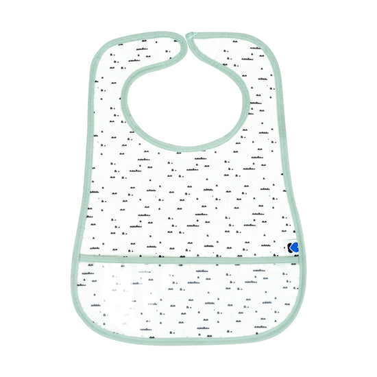 Kikka Boo Eva Terry Bib With Catcher Savanna Mint 3Pk l Baby City UK Stockist