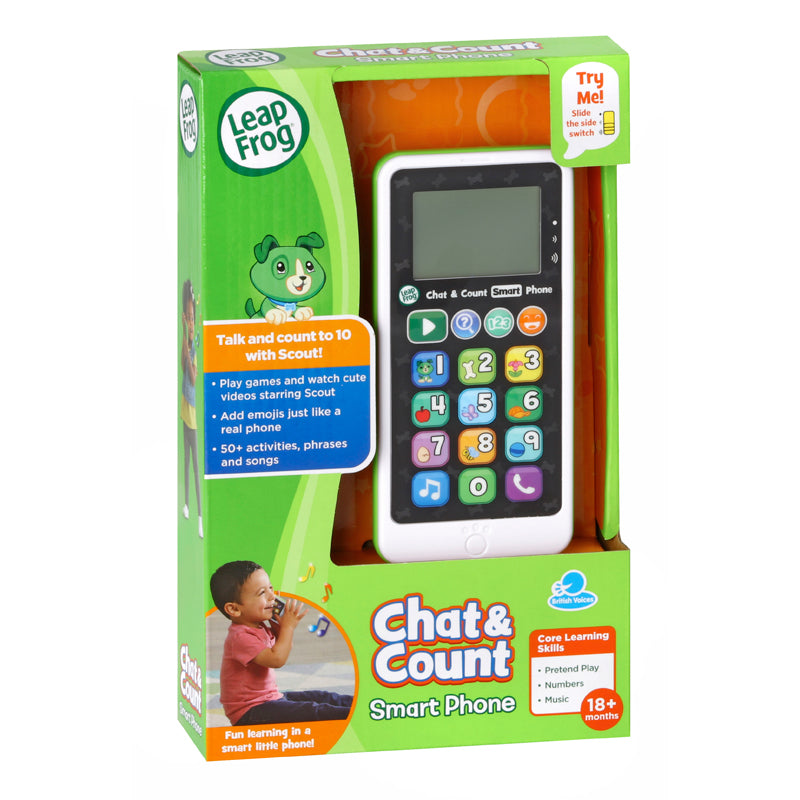 Leap Frog Chat & Count Smart Phone Scout Refresh l Baby City UK Stockist