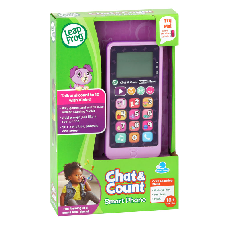 Load image into Gallery viewer, Leap Frog Chat &amp;amp; Count Smart Phone Violet Refresh l Baby City UK Stockist

